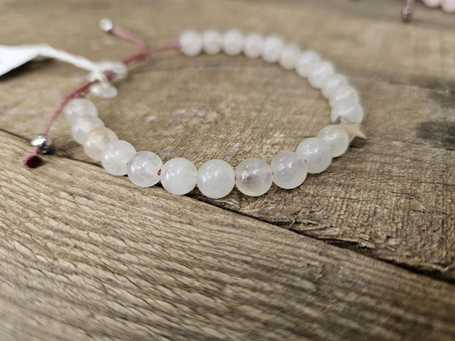 Bracelet Fin - Quartz Rose Etoile