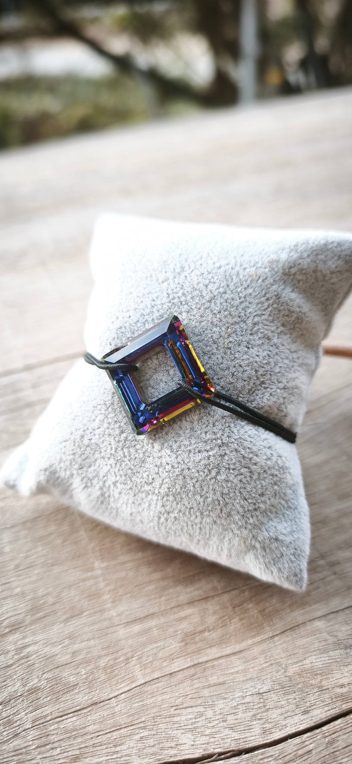 Bracelet - "Cristal" square volcano