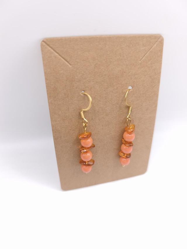 Boucle d'Oreilles - Ambre