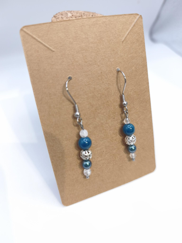 Boucles d'Oreilles - Bleu