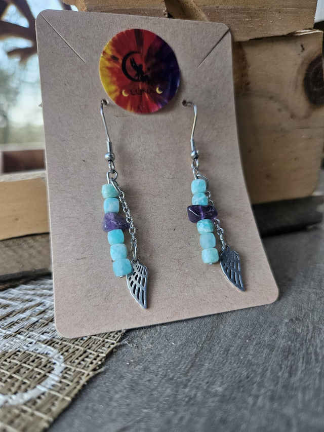 Boucles d'Oreilles - Bleu