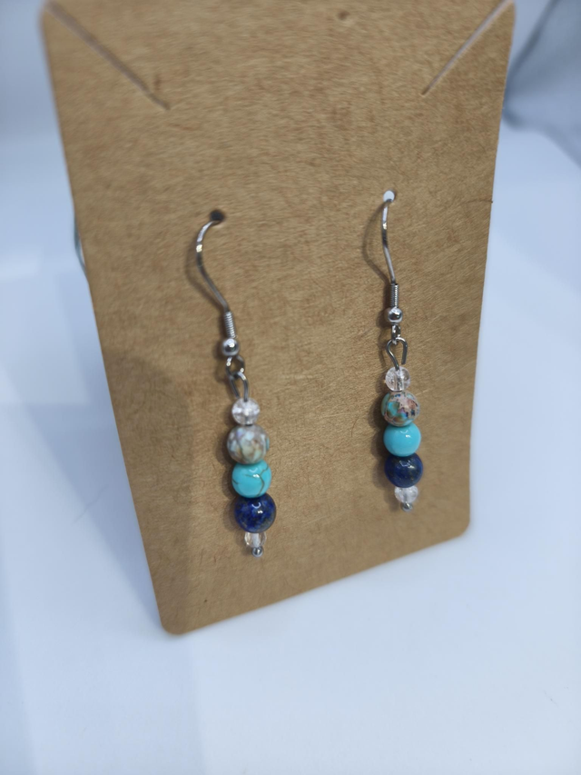 Boucles d'Oreilles - Bleu