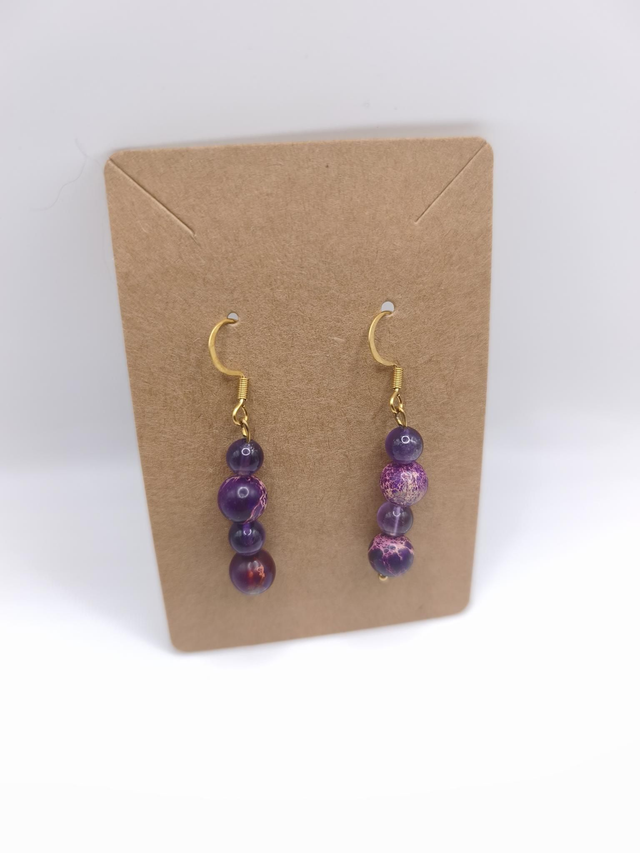 Boucles d'Oreilles - Jaspe Impérial