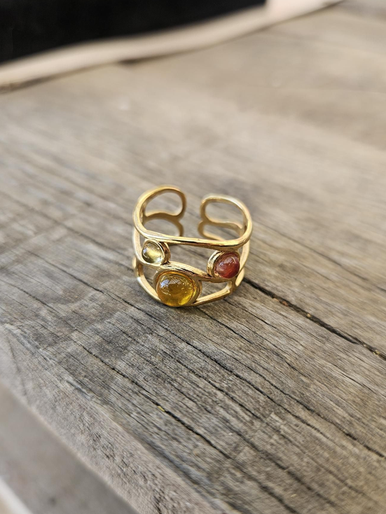 Bague - 3 Perles