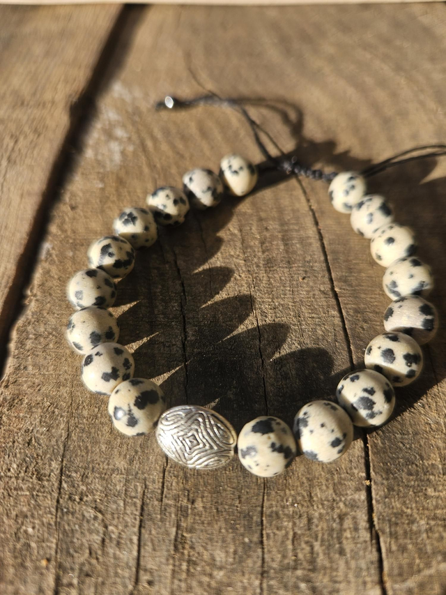 Bracelet - Jaspe Dalmatien