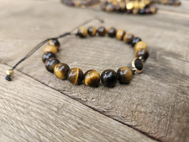 Bracelet - Œil du Tigre & Onyx