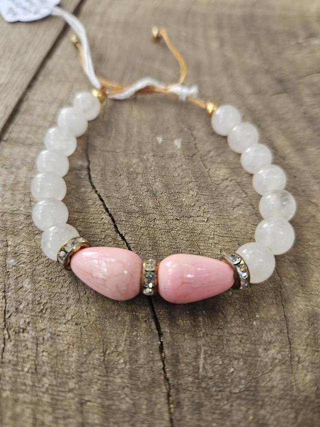 Bracelet - Quartz Rose Duo