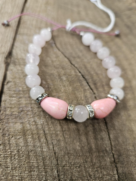 Bracelet - Quartz Rose Trio