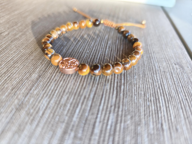Bracelet Fin - Œil du tigre Arbre de Vie