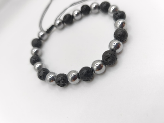 Bracelet Homme - Pierre de Lave