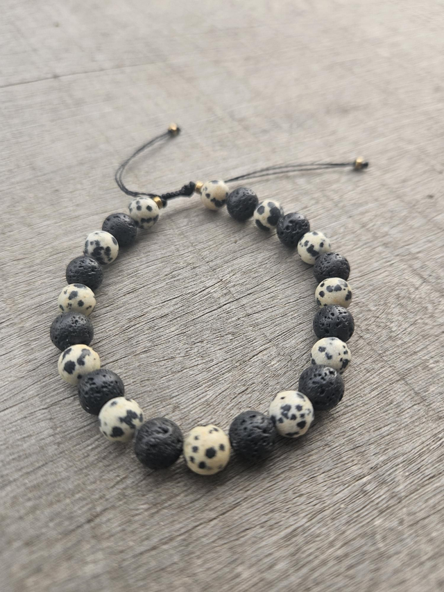 Bracelet Homme - Jaspe & Pierre de Lave
