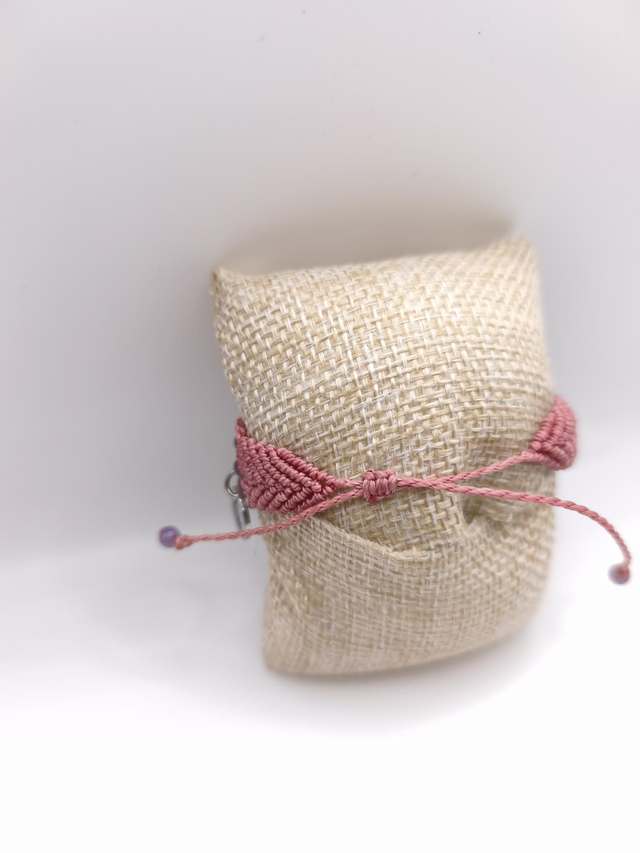 Bracelet Macramé Améthyste