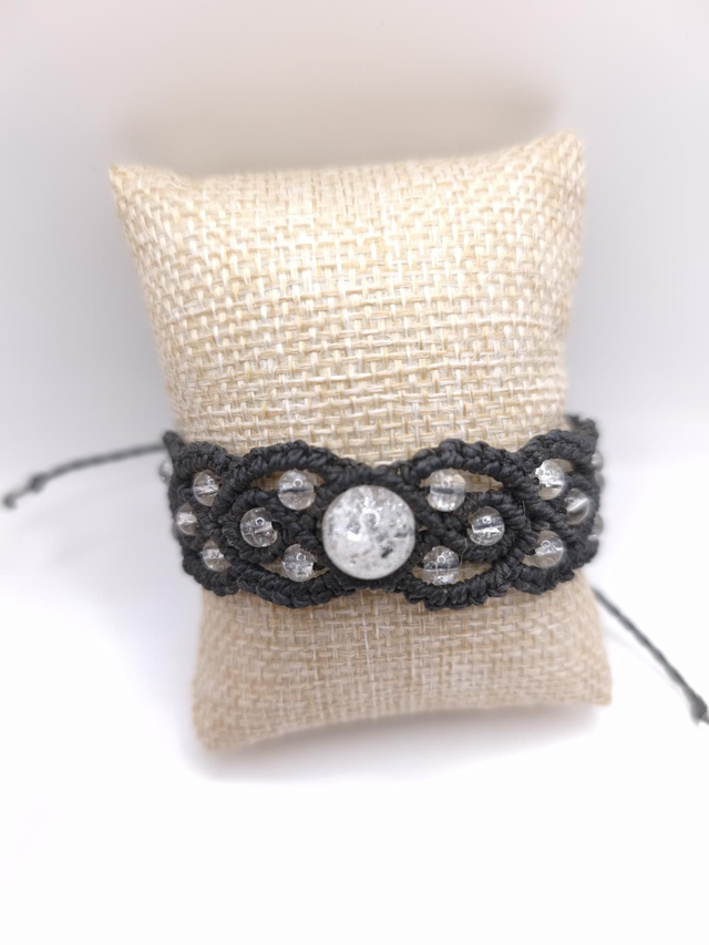 Bracelet Macramé Cristal de Roche