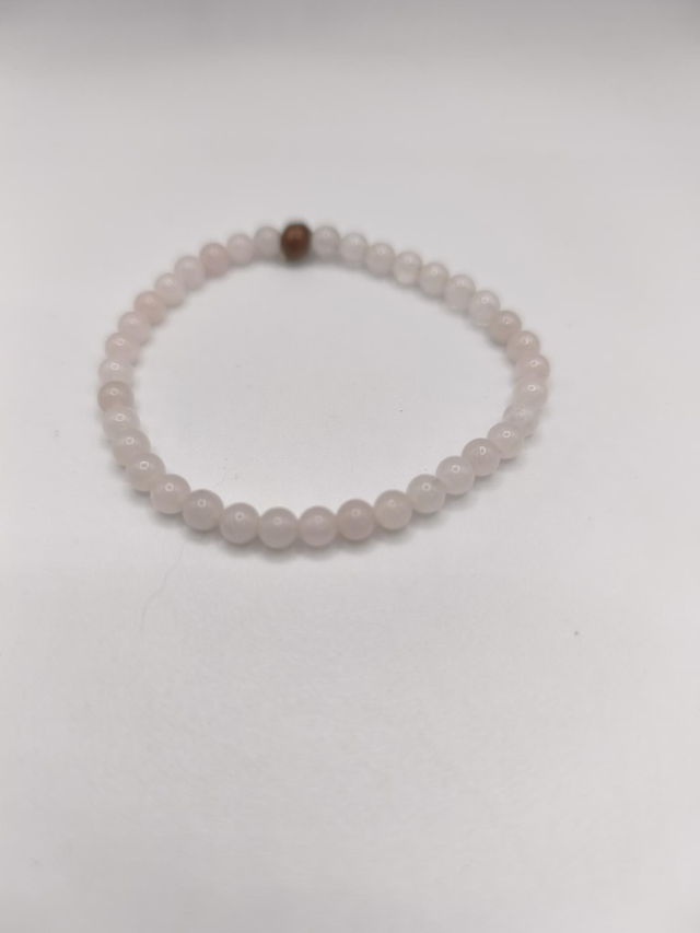 Bracelet Fin - Quartz Rose Elastique