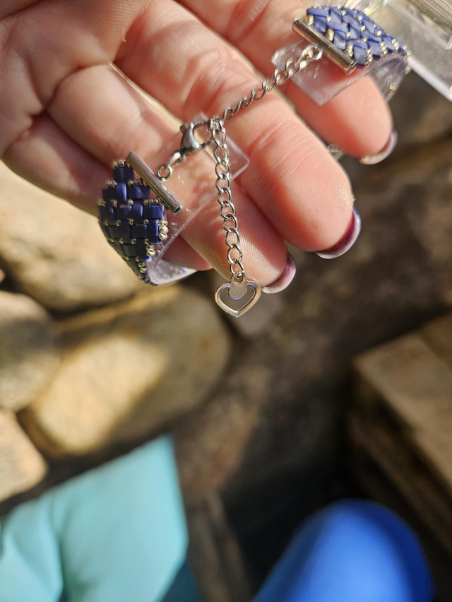 Bracelet Tila blue jean 
