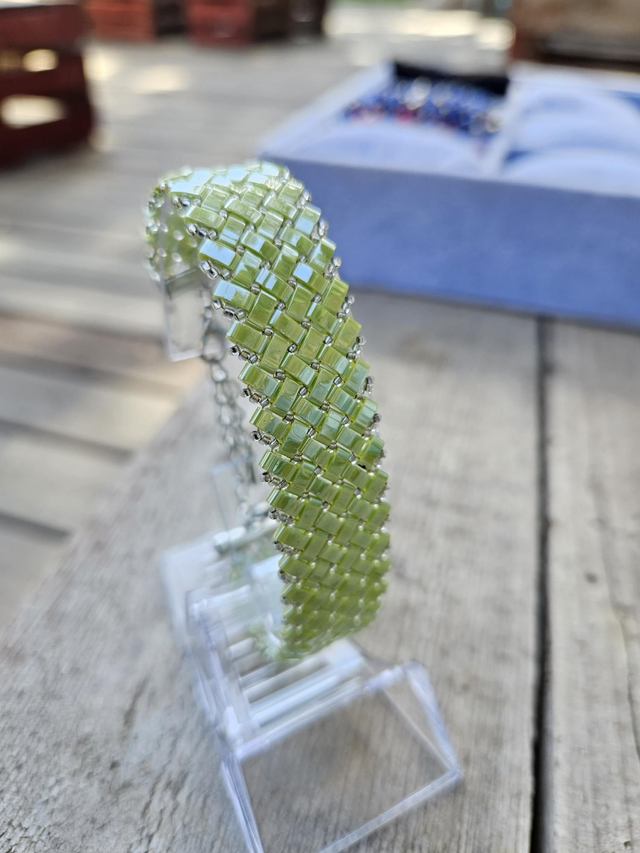 Bracelet Tila vert clair 