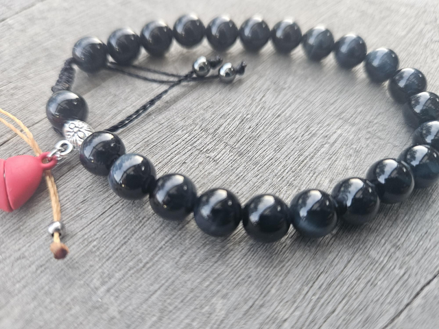 Bracelet - Duo Cristal de roche et œil de faucon