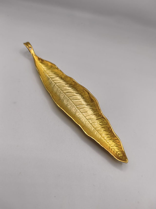 Brûleur & Porte Encens - Feuille Dorée