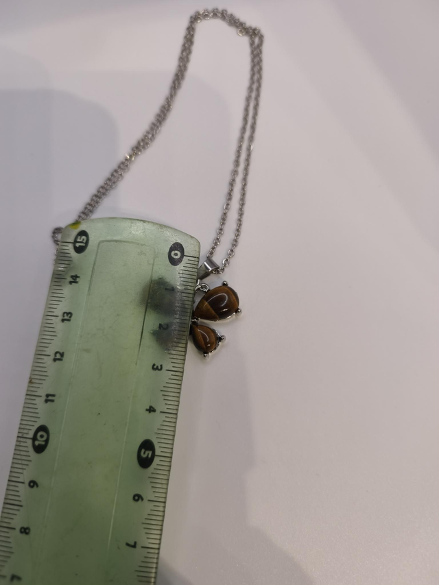 Collier - Œil du tigre Papillon