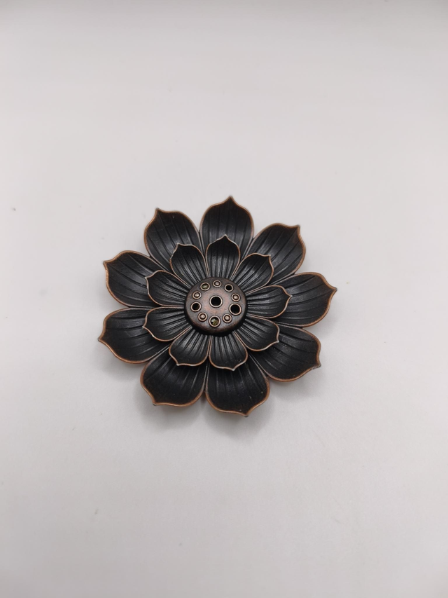 Brûleur & Porte Encens - Lotus Bronze