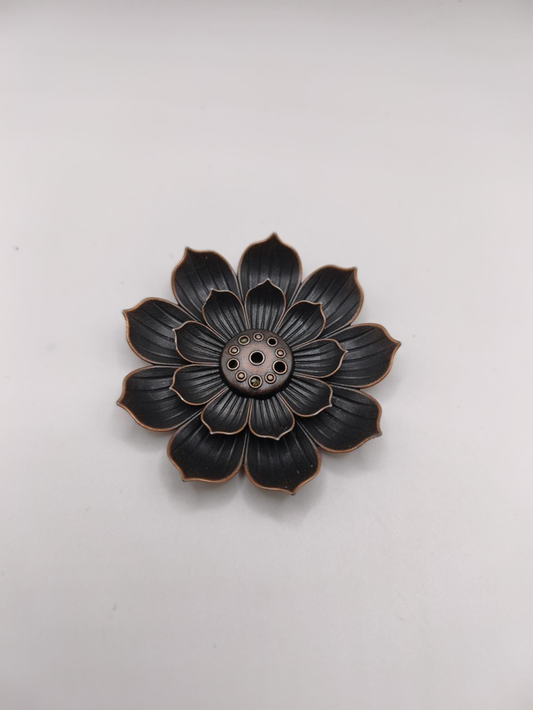 Brûleur & Porte Encens - Lotus Bronze