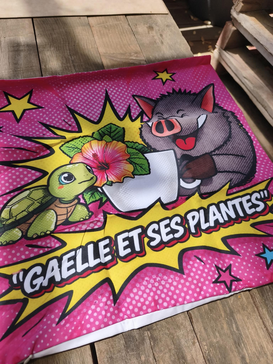 Housse de coussin - Gaëlle et ses Plantes 45x45 cm