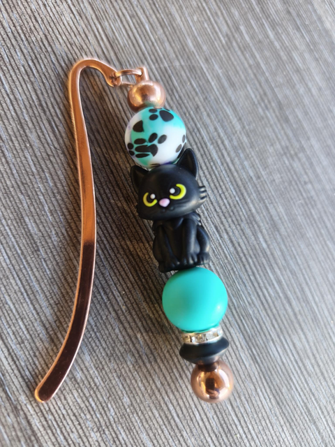 Marque-page à tige – Le Patron Turquoise