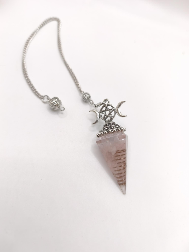 Pendule - Quartz Rose Pépite Lune