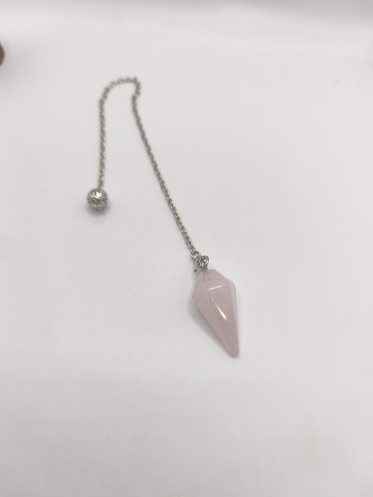 Pendule - Quartz Rose Cône 2