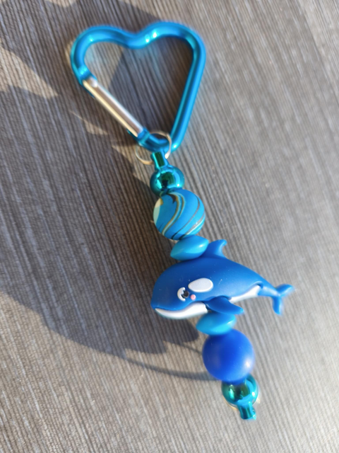 Porte-clés fantaisie – Orque Bleue