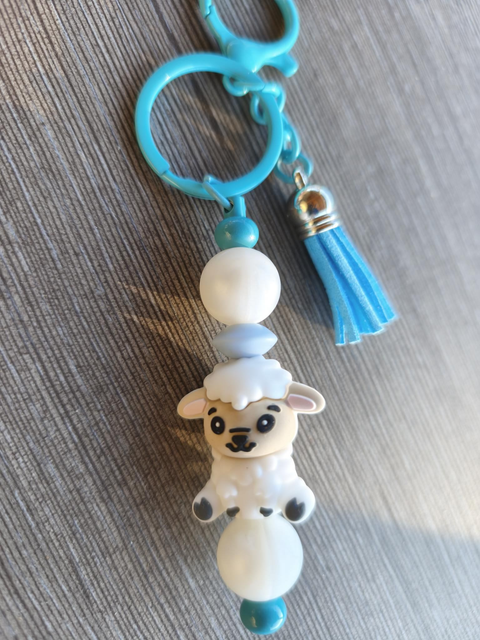Porte-clés fantaisie – Mouton Bleu