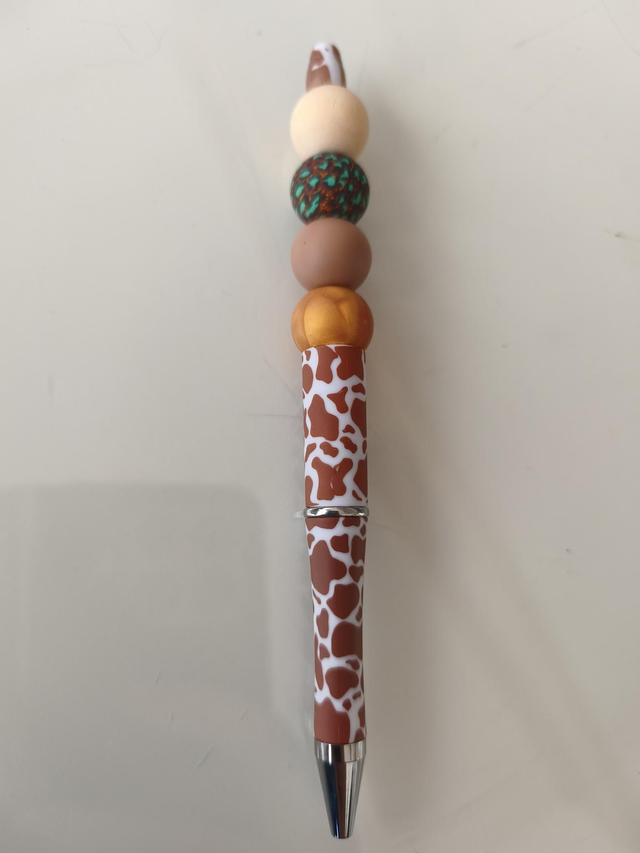 Stylo fantaisie – Léopard Marron