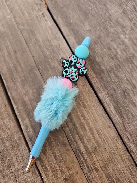 Stylo fantaisie – Glam Félin Bleu
