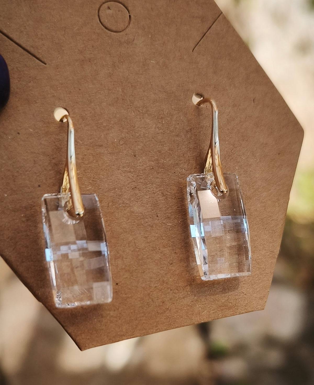 Boucle d'Oreilles Cristal - Éclats Translucide