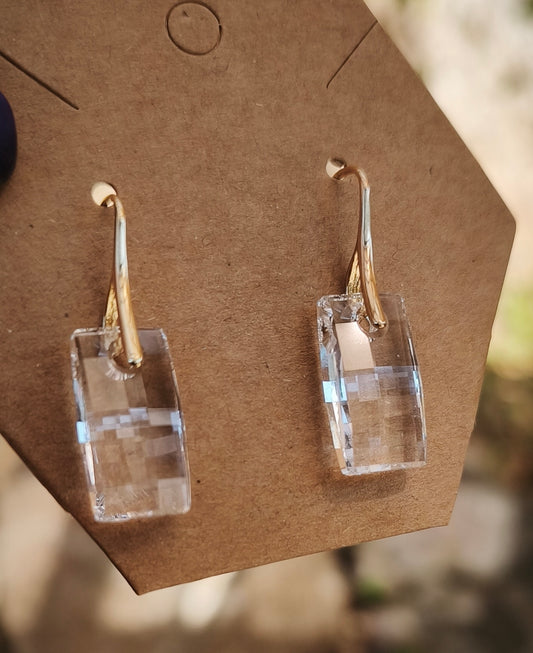 Boucle d'Oreilles Cristal - Éclats Translucide