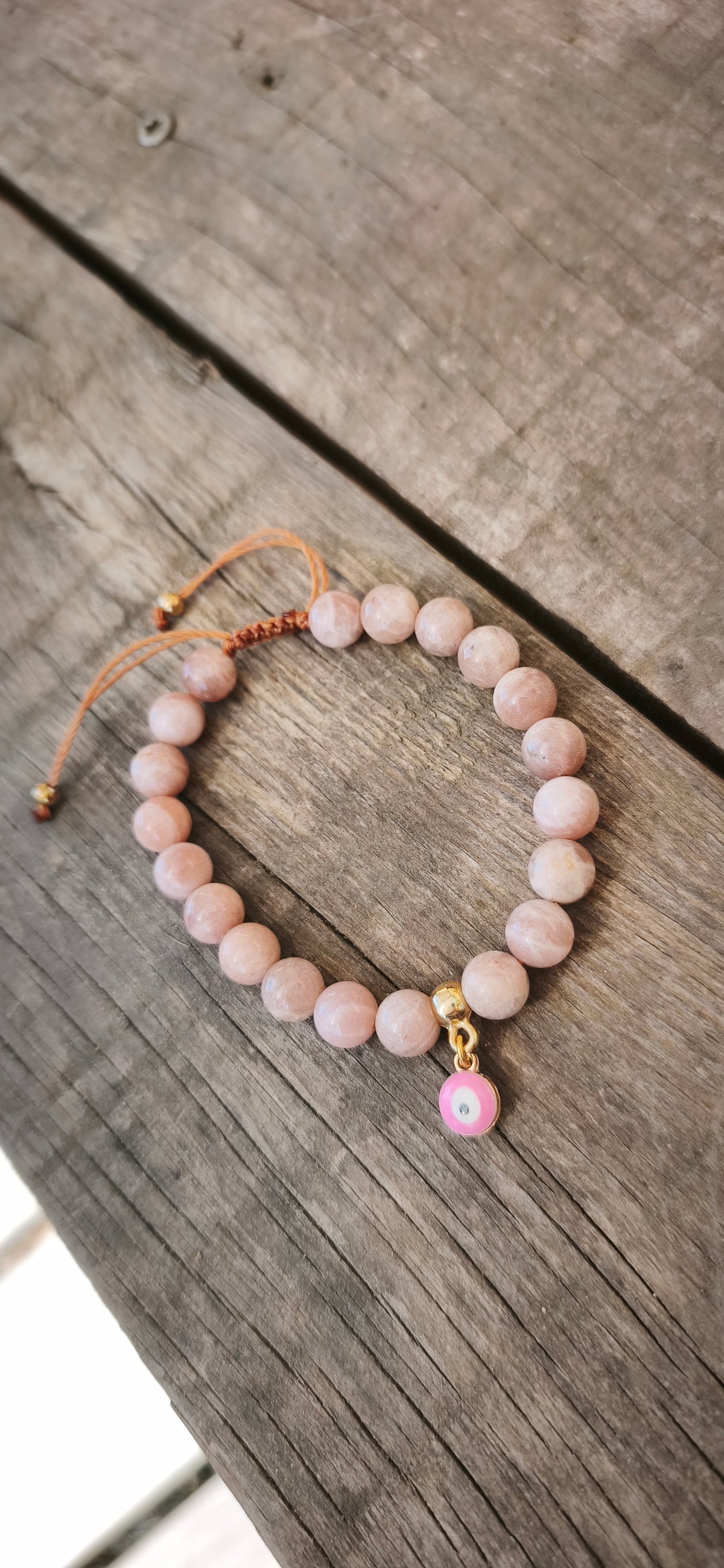 Bracelet - Pierre de Soleil oeil de protection
