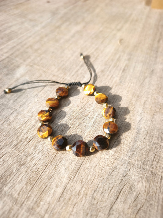 Bracelet - Œil du Tigre Facetté