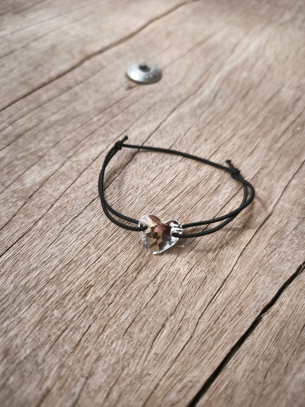 Bracelet - "Cristal" Cœur Blanc