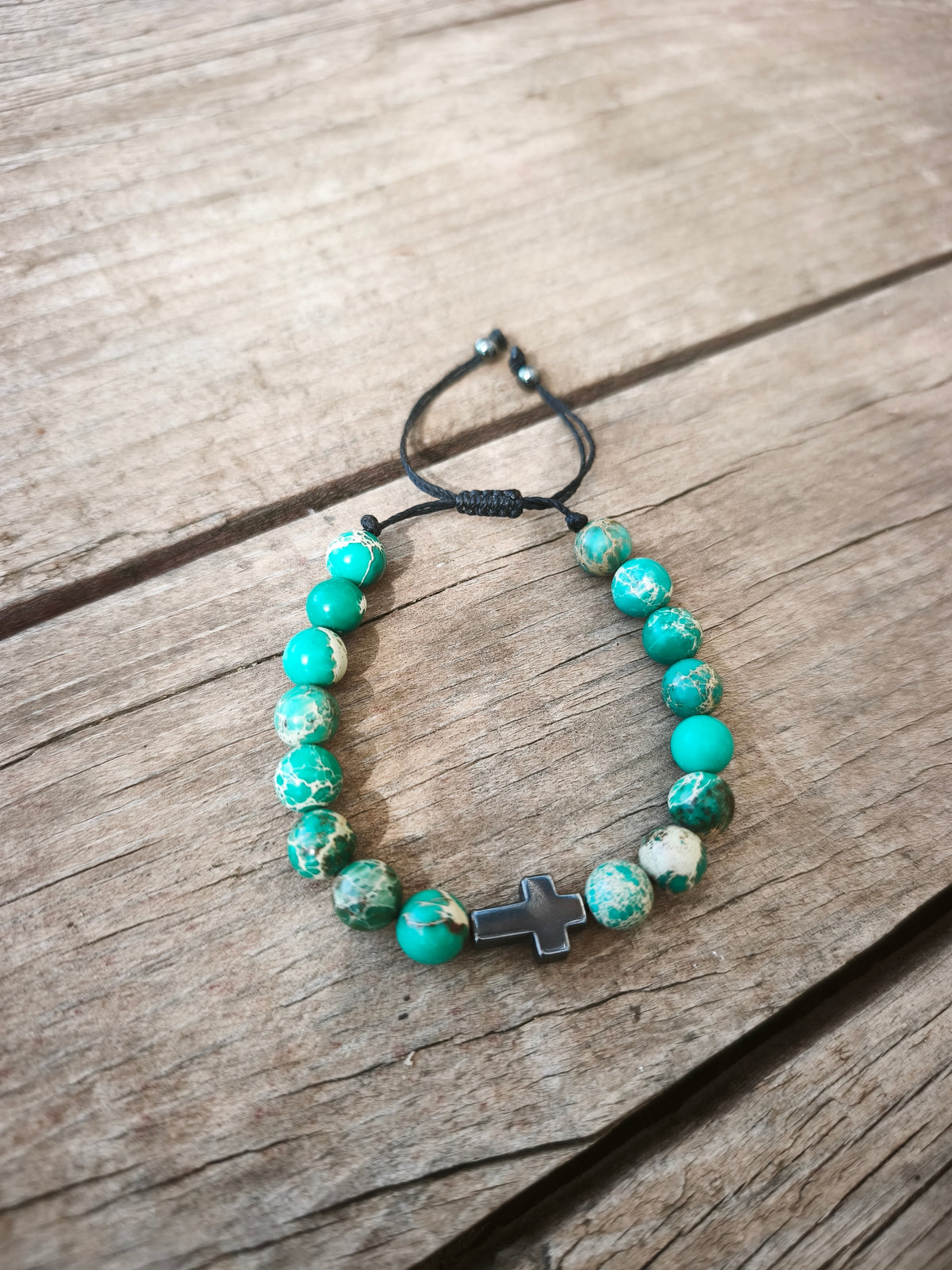 Bracelet - Jaspe Impérial Croix