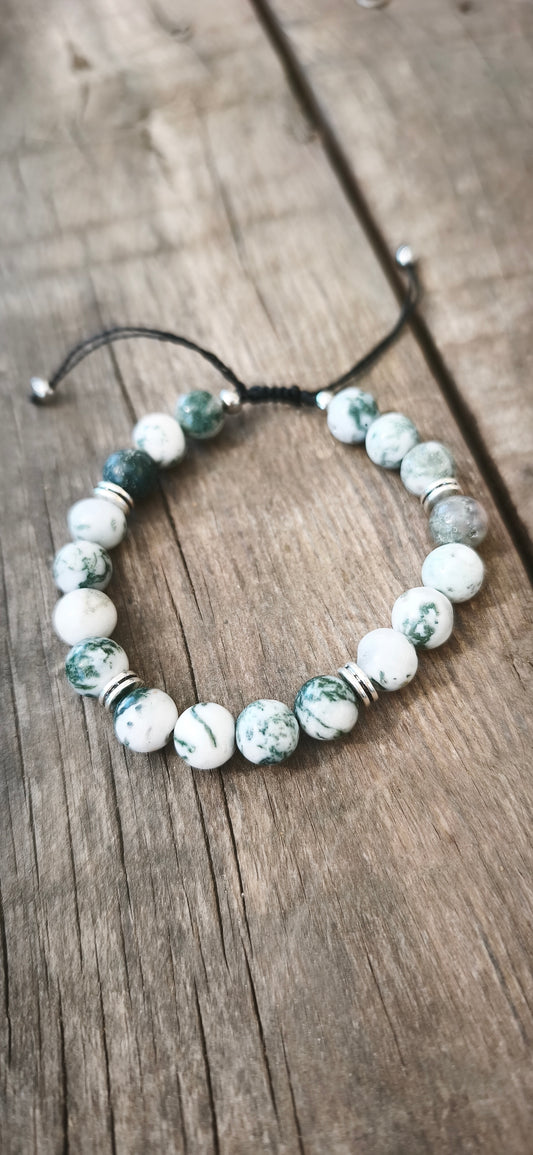 Bracelet - agate mousse