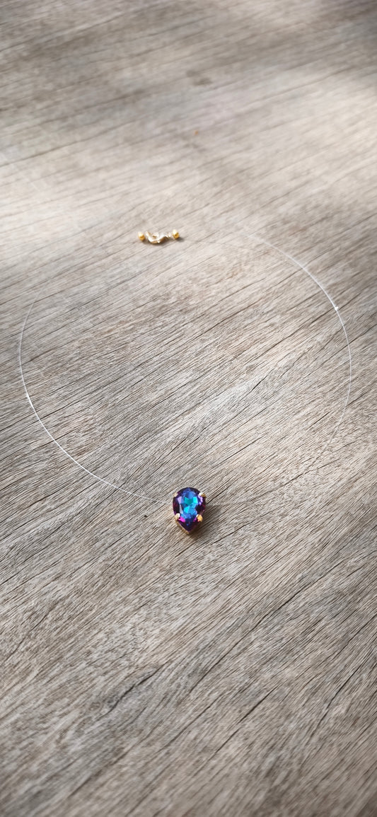 Collier - "Cristal" Goutte Boréal