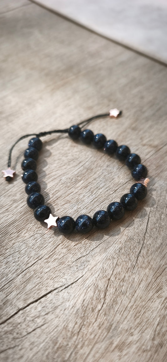 Bracelet - Pierre de sable étoiles