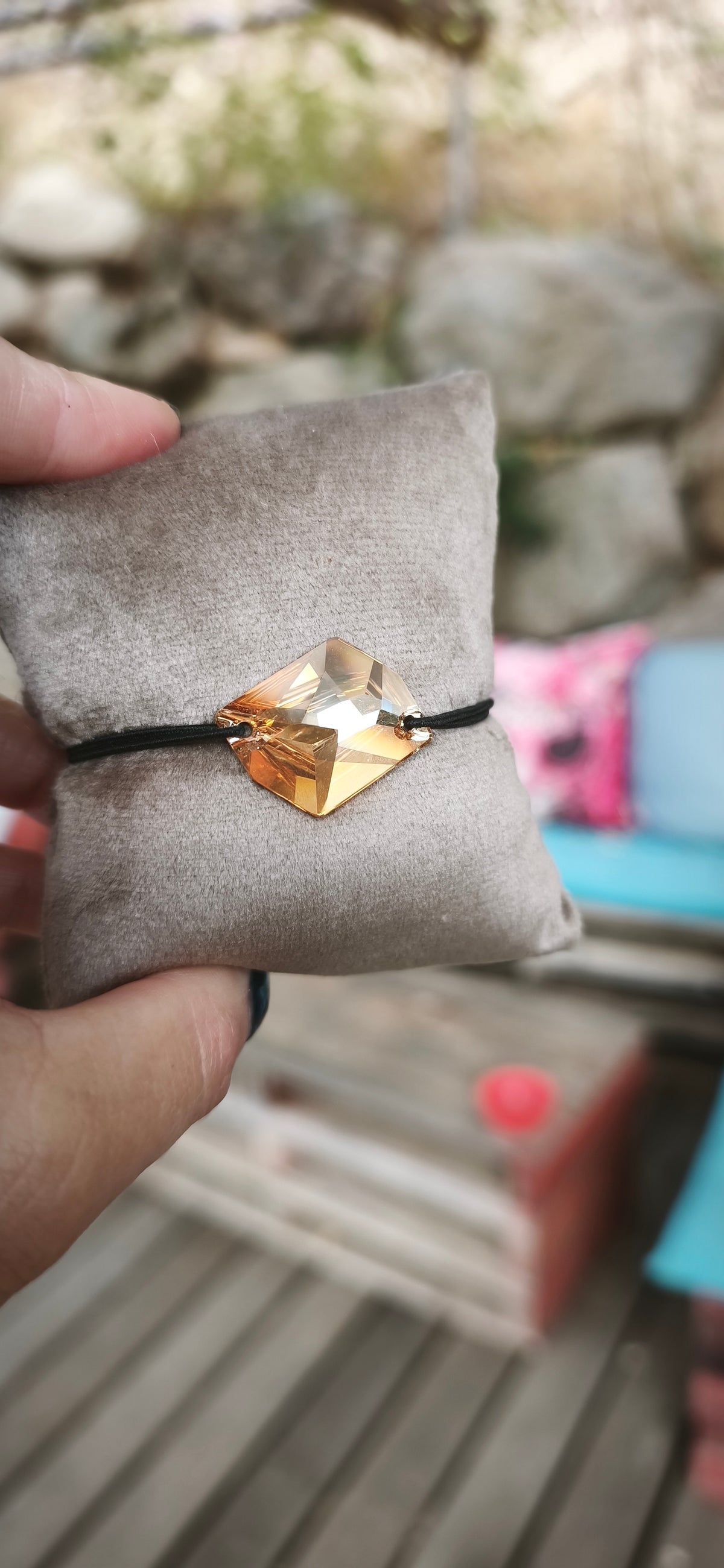 Bracelet - "Cristal" cosmic golden